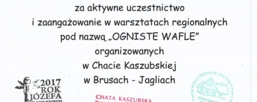 Certyfikaty z Chaty Kaszubskiej