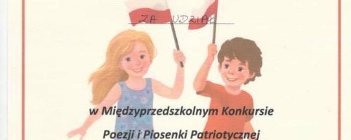Międzyprzedszkolny Konkurs Poezji i Piosenki Patriotycznej